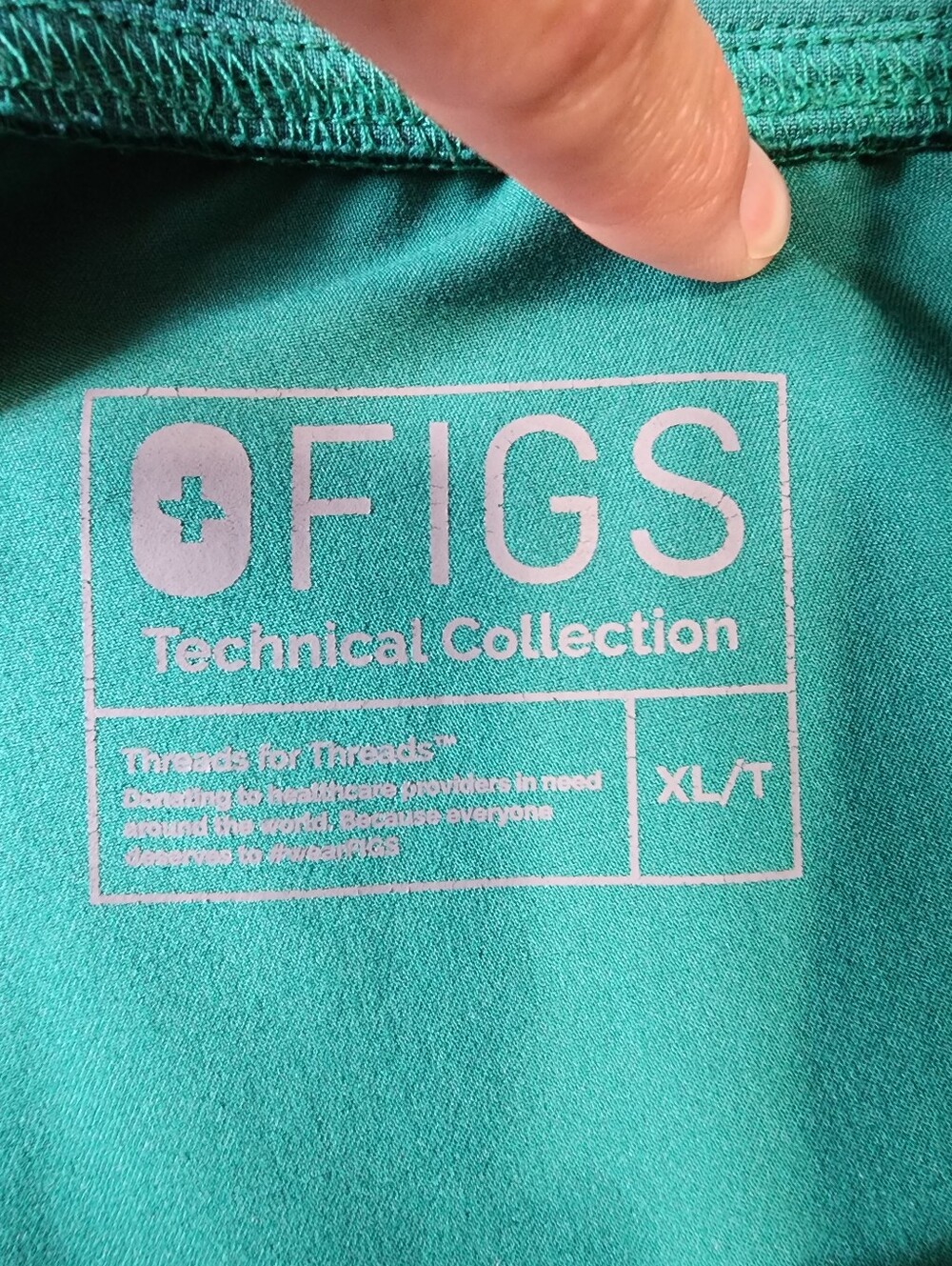 Figs XLTall Hunter Green Livingston Scrub Pants - Picture 7 of 9